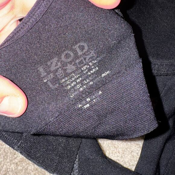 IZOD Black Wirefree Logo Bra Women's Size Large w/ Moderate Padding - Picture 4 of 4